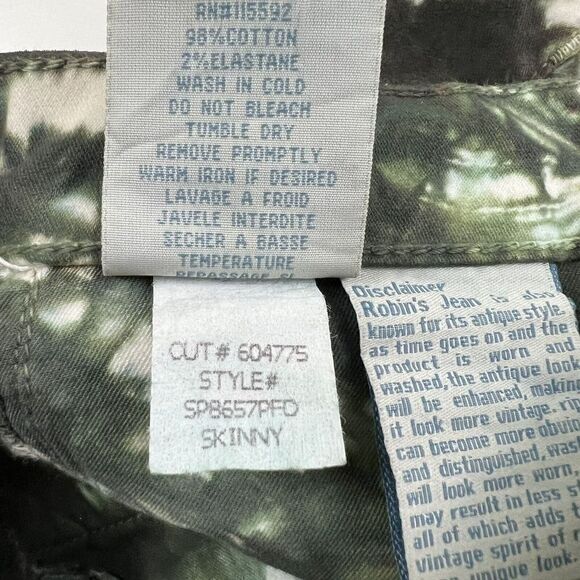 Women's ROBIN'S JEAN Skinny Floral Multicolor Jeans Style# SP8657PFD Size 25X29 - Picture 8 of 12